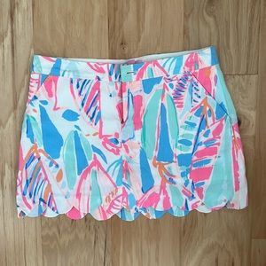 Lilly Pulitzer Scalloped Hem Skort